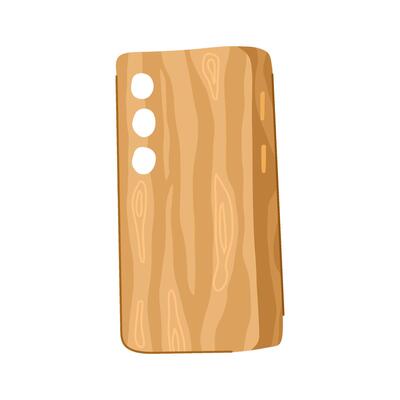 cherry phone case wooden cartoon illustration