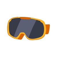 slopes googles ski cartoon illustration vector