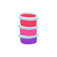 shape modeling clay toy cartoon illustration vector