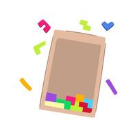 problem puzzles toy cartoon illustration vector