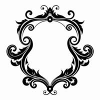 Elegant Black Ornate Frame Design for Decorative Projects vector