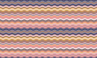 Vibrant wavy stripes in a pastel palette create a cheerful, retroinspired pattern perfect for textile design, website backgrounds, or social media graphics. vector