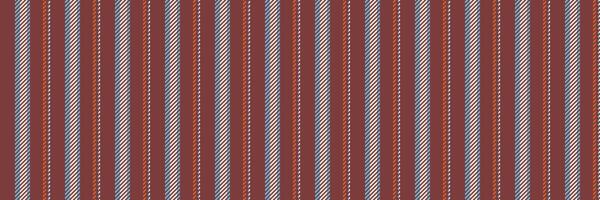 Lentle stripe fabric pattern, fiber background seamless texture. Tosy textile lines vertical in red and cyan colors. vector