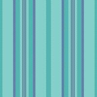 Over lines stripe pattern, string background fabric seamless. Rich vertical texture textile in teal and indigo colors. vector