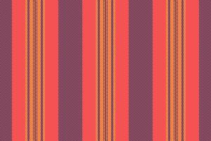 Vibrant vertical stripes in coral, orange, and purple create a bold textile pattern. Perfect for website backgrounds, fashion design, or home decor projects. vector