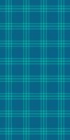 Path fabric pattern texture, sixties plaid check . Beautiful tartan seamless background textile in cyan and teal colors. vector
