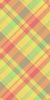 Tidy texture check background, spanish pattern fabric textile. Tradition plaid seamless tartan in yellow and red colors. vector