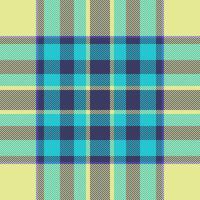 Vibrant teal and pastel yellow plaid pattern. Perfect for textile design, fashion, or website backgrounds. This cheerful, geometric design evokes feelings of warmth and optimism. vector