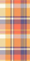 Harmony plaid check, new background texture fabric. Fit pattern seamless textile tartan in amber and red colors. vector