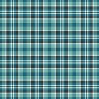 Seamless teal and gray plaid pattern. Perfect for textile design, website backgrounds, or any project needing a subtle yet stylish checkered texture. Evokes feelings of calmness and sophistication. vector