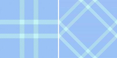 Pair of pastel blue plaid patterns. Subtle textures geometric designs perfect for textile design, website backgrounds, or stationery. Evokes serenity sophistication. vector