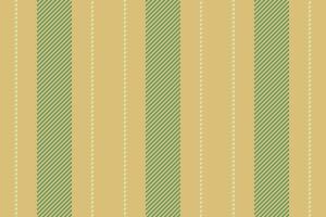Romance background seamless lines, masculine fabric textile . Harmony texture stripe vertical pattern in amber and green colors. vector