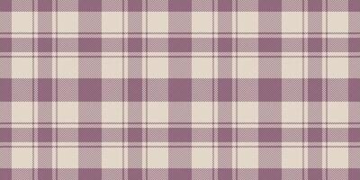 Elegant mauve and cream plaid pattern. Perfect for textile design, fashion, home decor, and website backgrounds. Subtle texture and neutral tones offer versatility. vector
