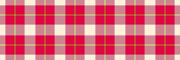 Vibrant pink and cream plaid pattern. Perfect for textile design, website backgrounds, or crafting projects. This cheerful, classic design evokes feelings of warmth and style. vector