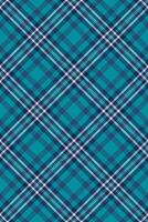 Vibrant teal and navy plaid pattern. Perfect for textile design, website backgrounds, or fashion projects. This seamless texture evokes a feeling of classic style and modern sophistication. vector