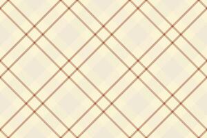 Elegant cream and terracotta diagonal plaid pattern. Perfect for textile design, website backgrounds, or stationery. Subtle texture adds visual interest. vector