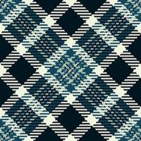 Stylish teal and cream plaid pattern. Perfect for textile design, apparel, wrapping paper, or website backgrounds. vector
