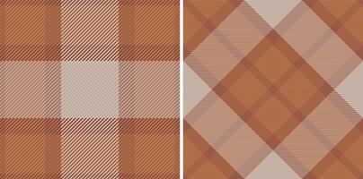Elegant earthytoned plaid patterns. Versatile seamless textures perfect for textile design, apparel, website backgrounds, or packaging. Sophisticated neutral color palette evokes warmth and comfort. vector