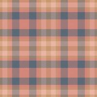 Subtle herringbone plaid pattern in soft peach, beige, and grey tones. Ideal for textile design, apparel, or website backgrounds. vector