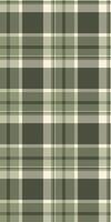 Micro plaid tartan seamless, folklore pattern check fabric. Intricate textile texture background in pastel and papaya whip colors. vector