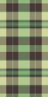 Subtle green and brown plaid pattern, perfect for textile design, fashion, or website backgrounds. This seamless texture evokes feelings of nature and tranquility. vector
