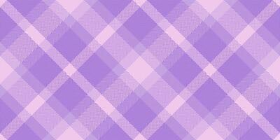 Elegant lavender and pink plaid pattern. Perfect for textile design, website backgrounds, or fashion projects. Subtle texture and soft color palette evoke feelings of calm and sophistication. vector
