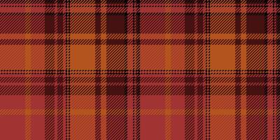 Warm autumnal plaid pattern in rich reds and oranges. Perfect for fallthemed designs, textiles, website backgrounds, and seasonal branding. Evokes feelings of comfort, warmth, and tradition. vector