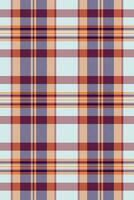 Marriage fabric plaid background, size check seamless. Oktoberfest pattern tartan textile texture in light and orange colors. vector