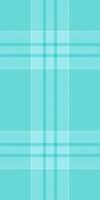Pop textile texture, fibre check plaid pattern. Fade fabric background tartan seamless in teal and cyan colors. vector