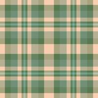 Subtle pastel green and peach plaid pattern. Seamless textile design perfect for backgrounds, fabric prints, or website textures. Evokes feelings of calm and understated elegance. vector