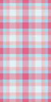 Delightful pastel pink and blue plaid pattern. Perfect for textile design, website backgrounds, or crafting projects. This cheerful, seamless texture evokes feelings of warmth and comfort. vector