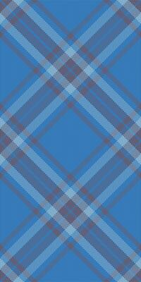 Abstract blue plaid pattern, perfect for textile design, fashion, or web backgrounds. The subtle pixelated texture adds a modern touch.