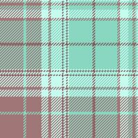 Elegant mint green and mauve plaid pattern. Perfect for textile design, website backgrounds, or fashion projects. vector