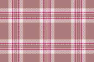 Elegant pink, beige, and white plaid pattern. Perfect for textile design, fashion, website backgrounds, or wrapping paper. Subtle texture and soft color palette evoke feelings of warmth and comfort. vector
