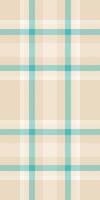 Elegant beige and teal plaid pattern. Perfect for textile design, apparel, or website backgrounds. Subtle yet stylish, this calming design evokes a sense of tranquility and sophistication. vector