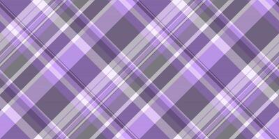 Elegant diagonal plaid pattern in soft purple and gray hues. Perfect for textile design, website backgrounds, or any project needing a sophisticated, textured look. vector