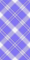 Soft lavender and white plaid pattern. Elegant, subtle texture ideal for textile design, apparel, website backgrounds, or stationery. vector