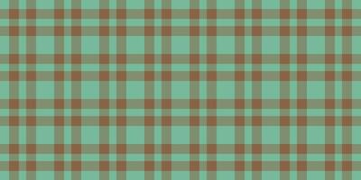 Seamless teal and brown plaid pattern. Perfect for textile design, website backgrounds, or crafting projects. This classic check evokes feelings of comfort and tradition. vector