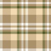 Elegant neutral plaid pattern in beige, cream, and olive green. Perfect for textile design, apparel, website backgrounds, or crafting projects. vector