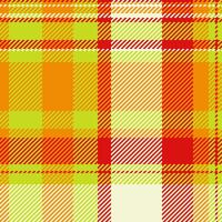 Vibrant orange and lime green plaid pattern. Perfect for textile design, website backgrounds, or seasonal branding. This cheerful, highenergy design evokes feelings of warmth and optimism. vector