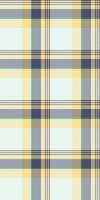Patterned textile plaid background, template check fabric. Shop pattern texture seamless tartan in white and amber colors. vector