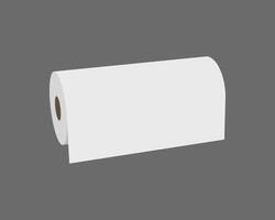 Clean, minimalist illustration of a roll of paper against a neutral grey background. Perfect for concepts of simplicity, new beginnings, potential, or even resourcefulness. vector