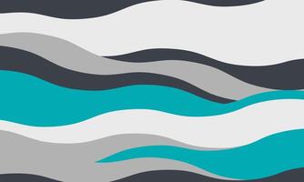 Abstract flowing wave pattern in teal, gray, and dark gray. Stylish graphic design perfect for backgrounds, website headers, presentations, or print projects. vector