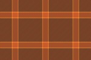 Warm autumnal plaid pattern. Rich brown and orange tones create a cozy, rustic feel, perfect for fallthemed designs, textiles, or website backgrounds. vector