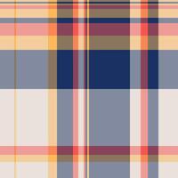 Professional background seamless, present textile check plaid. Line fabric texture tartan pattern in red and orange colors. vector