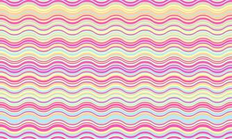 Vibrant pastel wave pattern. Seamless design ideal for textile prints, website backgrounds, or playful branding. Evokes feelings of joy and optimism. vector