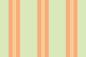Fall vertical pattern, kit stripe seamless textile. Over lines background texture fabric in orange and light colors. vector
