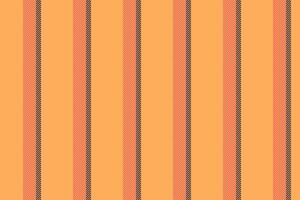 Bany stripe textile, clothes fabric pattern texture. Ss vertical lines seamless background in orange and red colors. vector