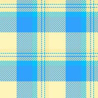 Vibrant pastel blue and yellow plaid pattern. Perfect for textile design, website backgrounds, or fashion illustrations. This cheerful, seamless texture evokes feelings of warmth and summer. vector