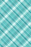 Elegant teal and white diagonal plaid pattern. Perfect for textile design, website backgrounds, or crafting projects. This versatile image evokes a sense of calm and sophistication. vector